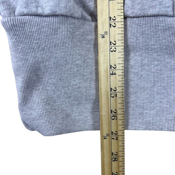 Vintage Victorias Secret Satin Lined Hoodie M | Gray Taupe Zip Up Y2K Loungewear - Picture 12 of 14